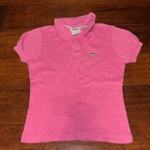 Lacoste Kids Polo in Vibrant Pink